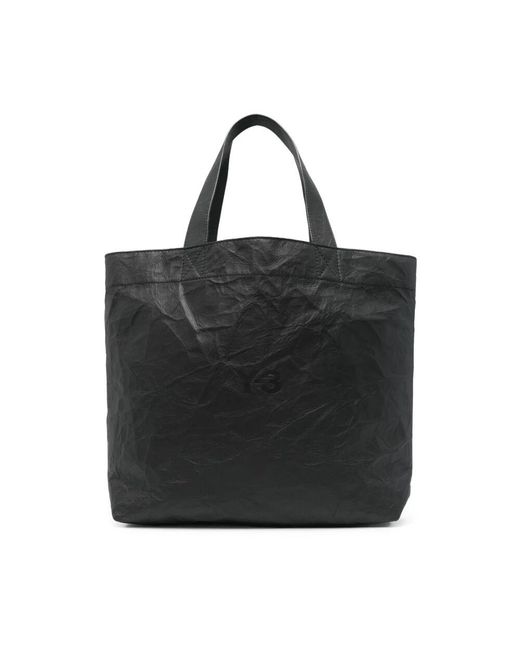 Y-3 Black Schwarze offene top-tasche