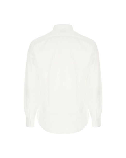 Barba Napoli White Formal Shirts for men