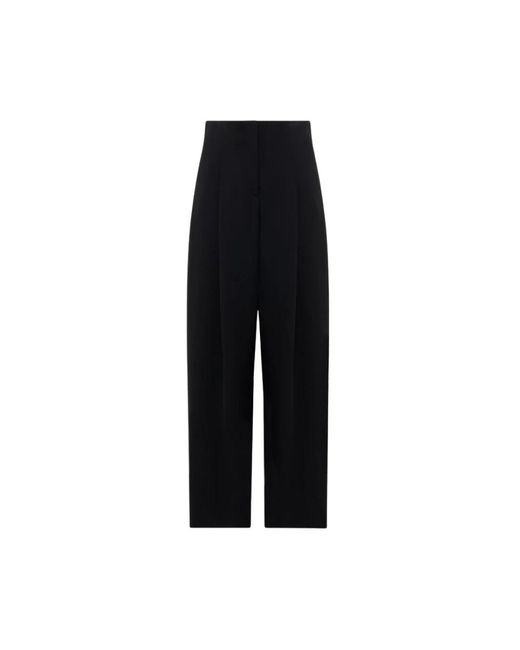 Alpha Studio Black Wide Trousers
