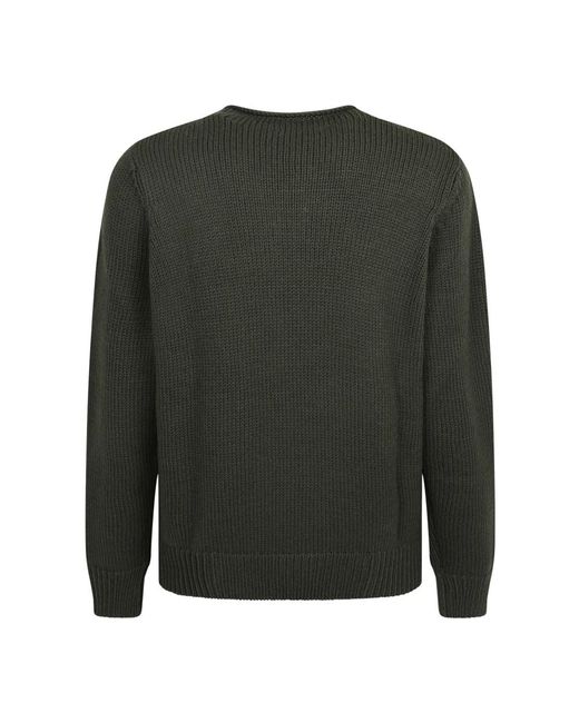Dell'Oglio Green Round-Neck Knitwear for men