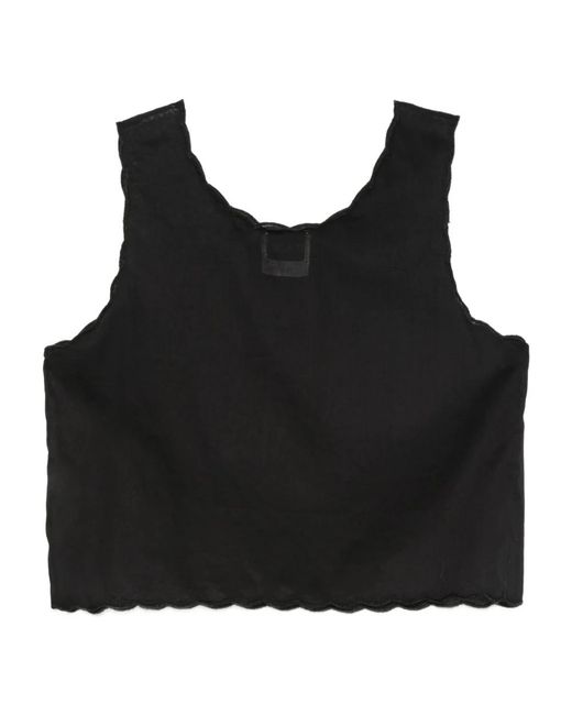 Forte_forte Black Sleeveless Tops