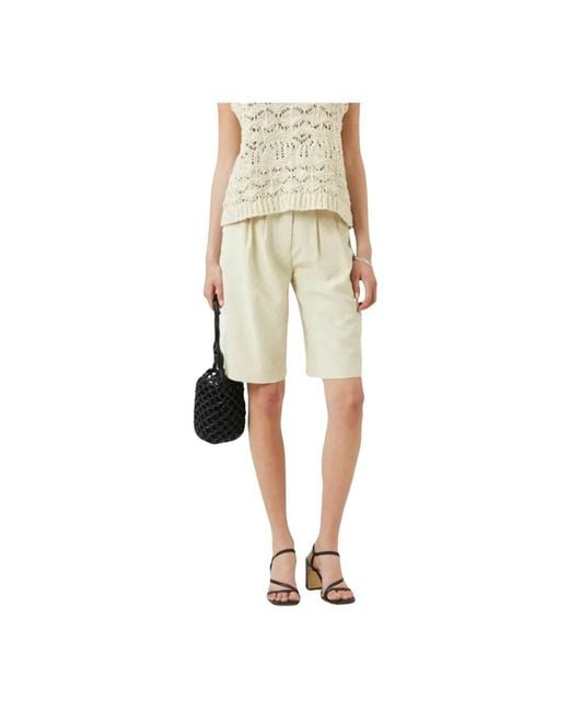 Minimum Esthelle 3028 Lange Shorts in het Natural
