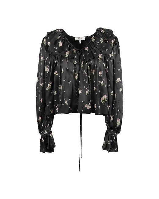 Chloé Black Blouses