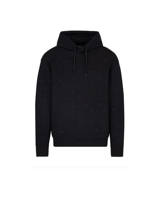 Emporio Armani Blue Hoodies for men