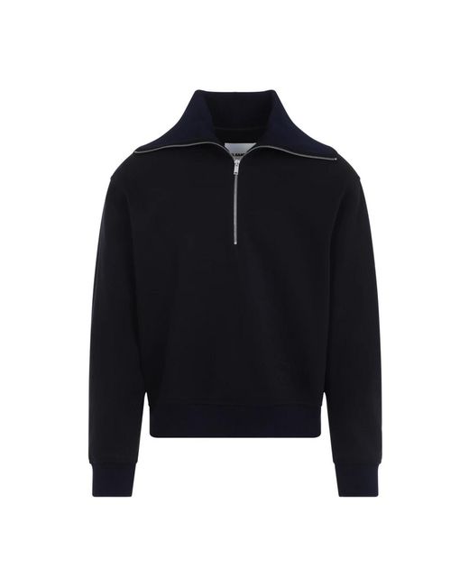 Jil Sander Truien & Vesten ,Blauw ,Katoen Sweatshirts Kleding Ss 26 in het Blue voor heren