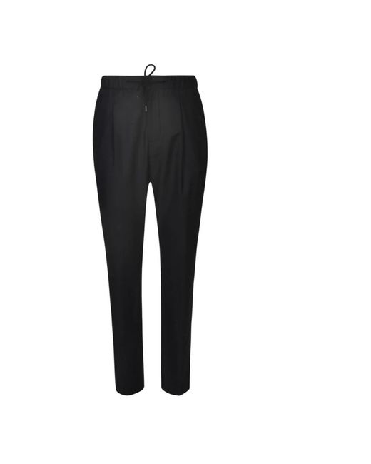 Giorgio Armani Black Slim-Fit Trousers for men