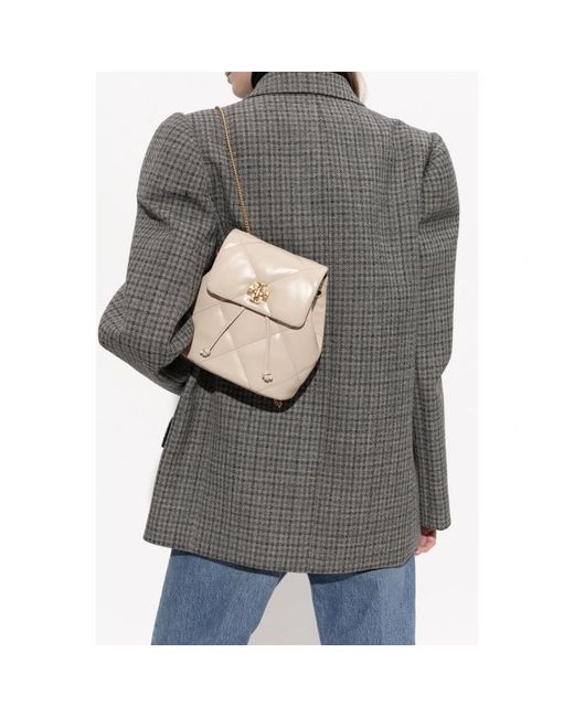 Tory Burch Natural Kira Diamond Small Backpack