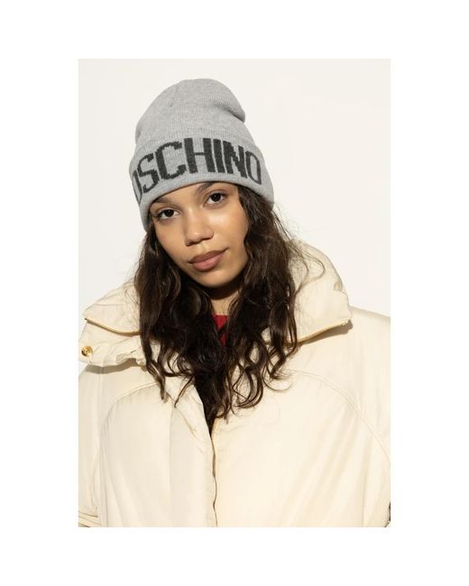 Beanies di Moschino in Gray