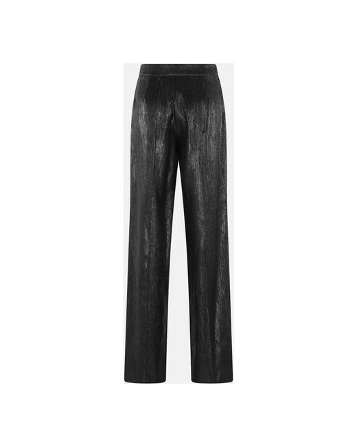 FEDERICA TOSI Gray Straight Trousers