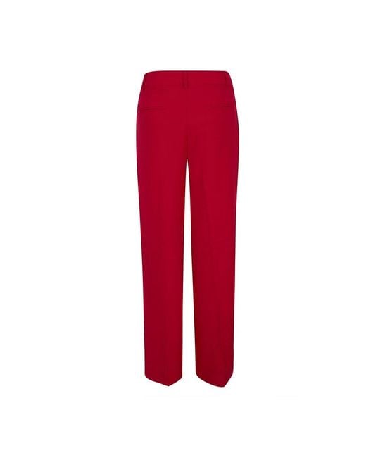 Ralph Lauren Red Straight Trousers