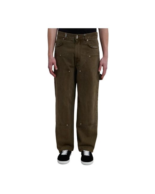 Givenchy Green Loose-Fit Jeans for men