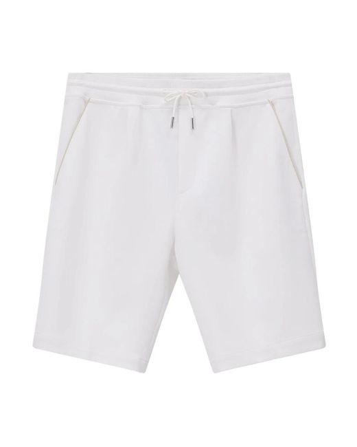 Moorer White Casual Shorts for men