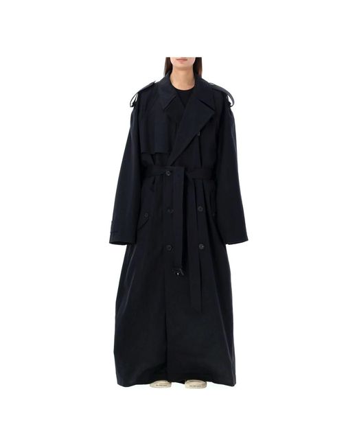 Balenciaga Black Trench Coats