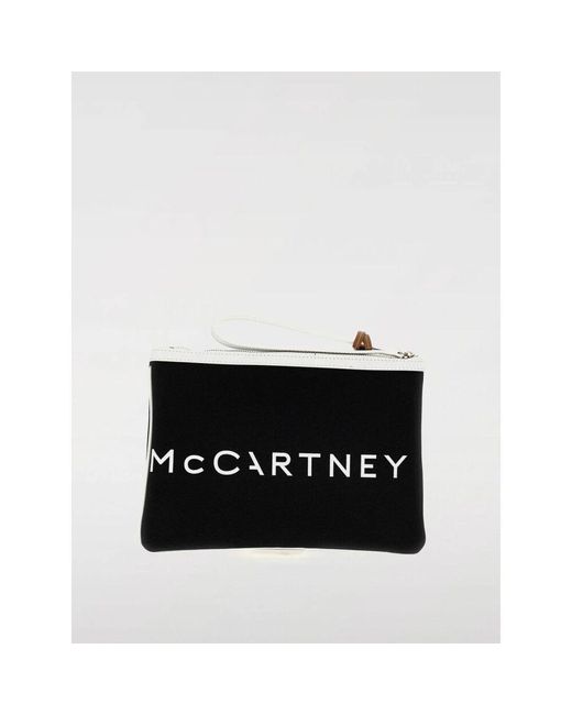 Stella McCartney Black Weiße Mini Clutch Tasche