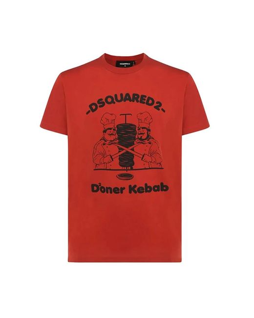 DSquared² Red T-Shirts for men