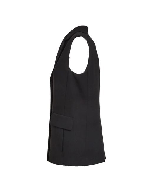 Max Mara Black Waistcoats