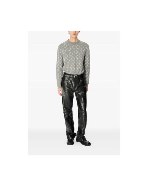 Round-Neck Knitwear MARINE SERRE pour homme en coloris Gray