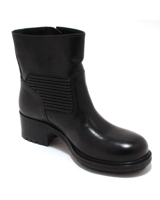 Car Shoe Black Ankle Boots