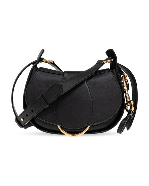 Chloé Black Schultertasche ride klein