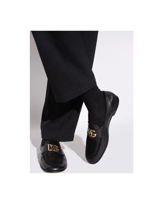 Dolce & Gabbana Black Loafers for men