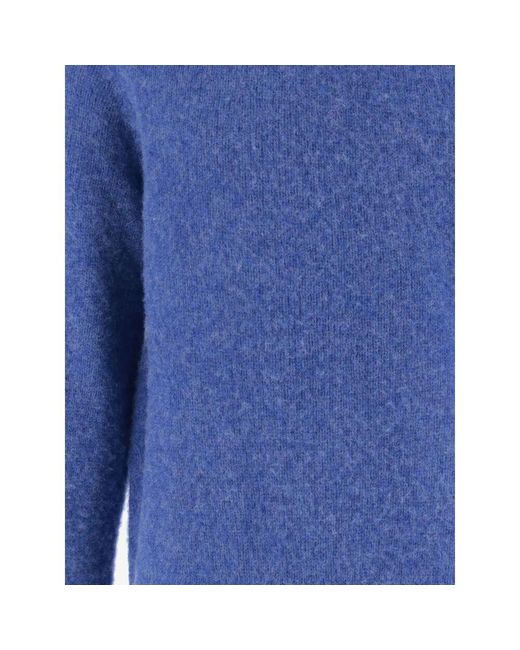 Howlin' By Morrison Blauer Woll-Crewneck-Pullover in Blue für Herren