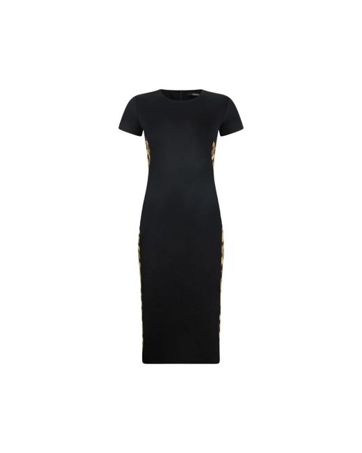 Roberto Cavalli Black Midi Dresses