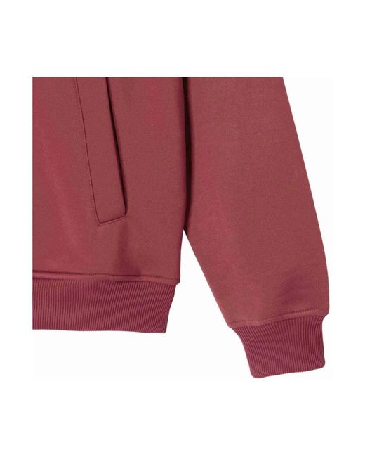 J.O.T.T Hoodies & Sweatvesten ,Rood ,Katoen Klassieke Zip-Through Jas in het Red