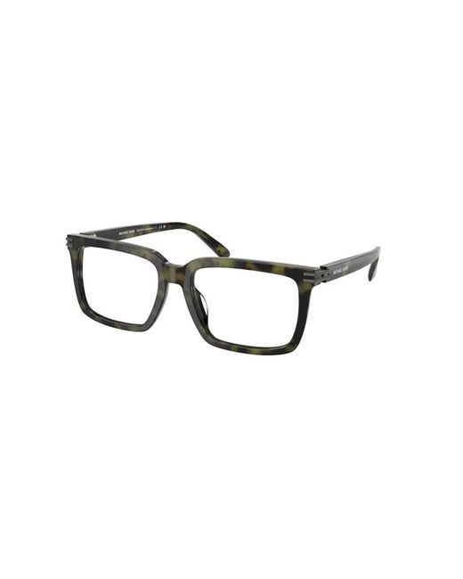 Michael Kors Black 57Mm Square Optical Glasses for men