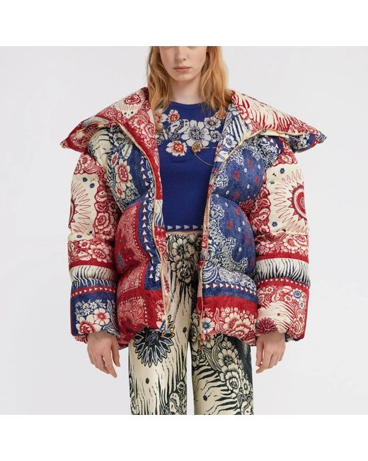 Roberto Cavalli Blue Winter Jackets
