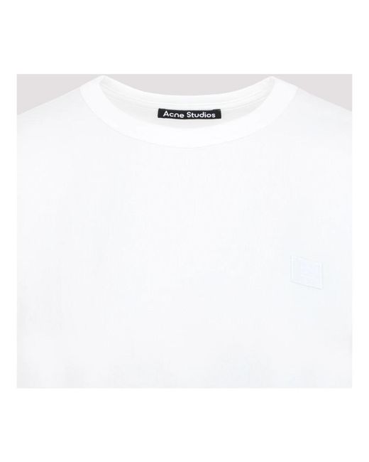 Acne Oversize weiße t-shirt in White für Herren