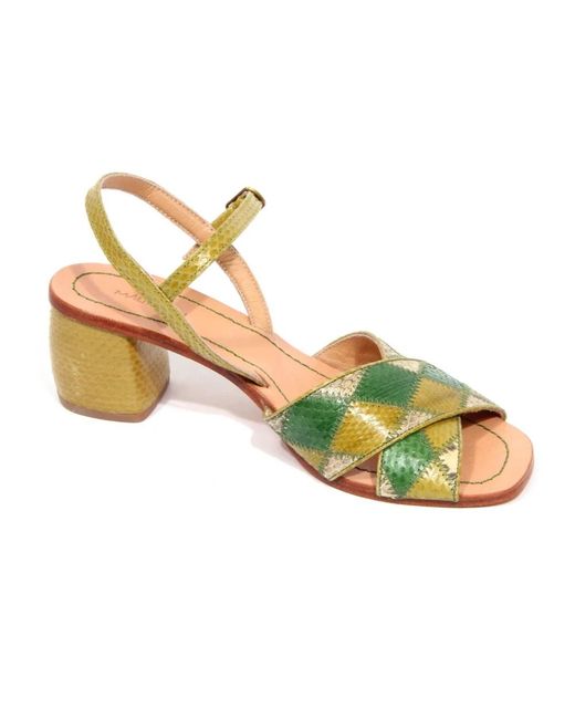Maliparmi Metallic High Heel Sandals