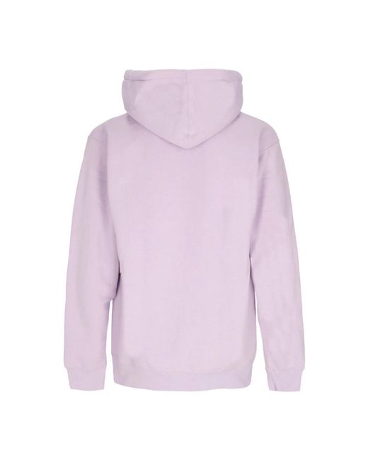 Obey Hoodies & Sweatvesten ,Paars ,Katoen Basis Hooded Fleece Lavendel Hoodie in het Pink