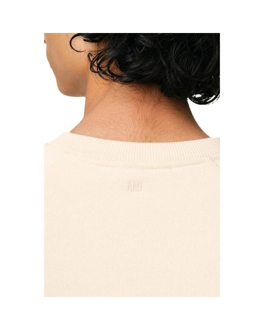 AMI Hoodies & Sweatvesten ,Katoen Ami De Coeur Sweatshirt in het Natural voor heren
