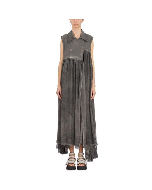 SANCTAMUERTE Gray Maxi Dresses