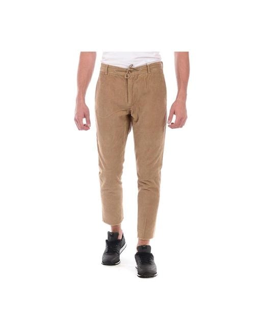 Daniele Alessandrini Natural Cropped Trousers for men