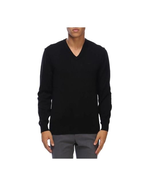 ARMANI EXCHANGE Black V-Neck Knitwear for men