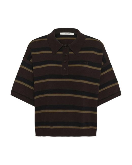 Gestuz Polo Hemden in het Black
