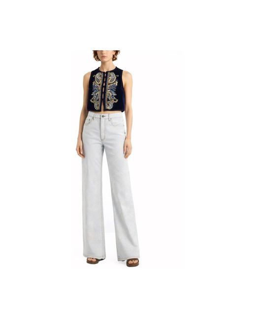 Etro Logo-Patch Jeans in het Gray
