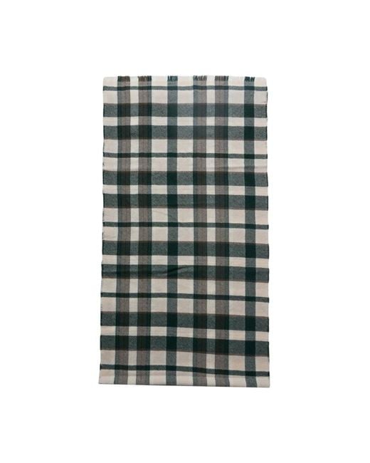 Skall Studio Green Kariertes Muster Schal Verde