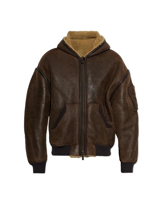Leather Jackets DSquared² pour homme en coloris Brown