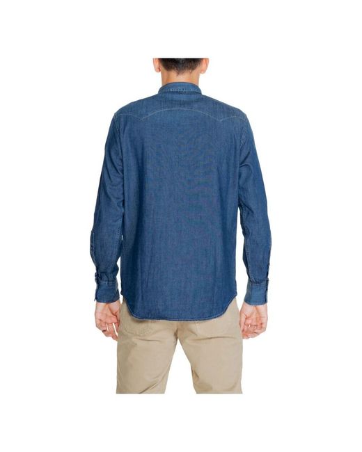 Denim Shirts di Replay in Blue da Uomo