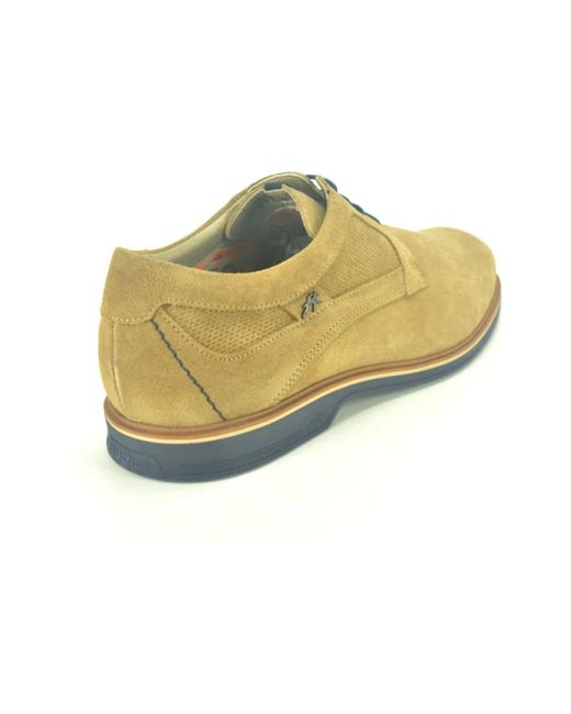 Fluchos Blauwe Camel Suède Stijlvolle Schoenen in het Yellow voor heren
