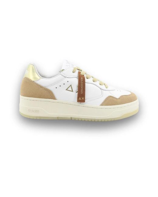 Sun 68 White Sneaker