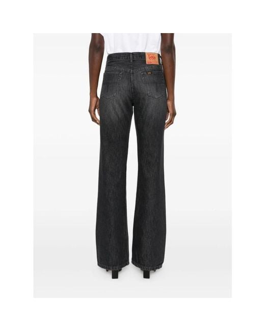 Lois Jeans ,Zwart ,Katoen Lindsay Boot in het Gray