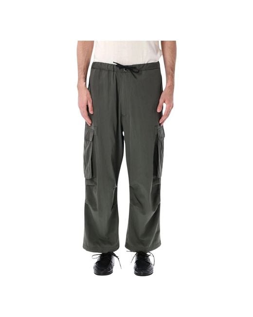 Nine:inthe:morning Gray Wide Trousers for men