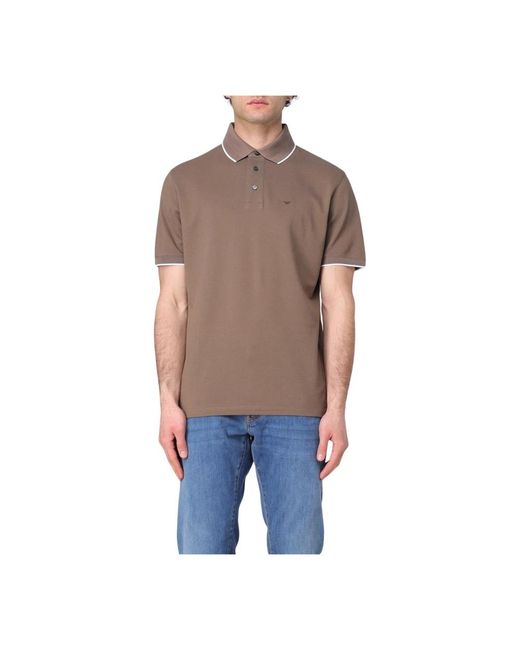Emporio Armani Natural Polo Shirts for men