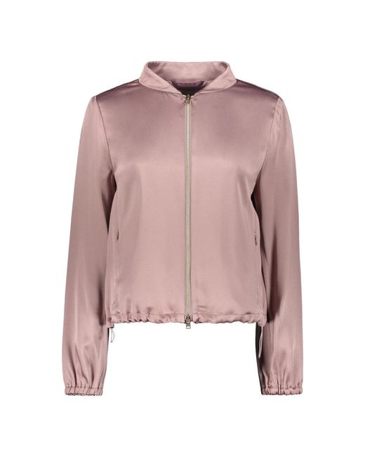 Herno Jassen ,Roze ,Jas Met Rits En Trekkoord in het Pink