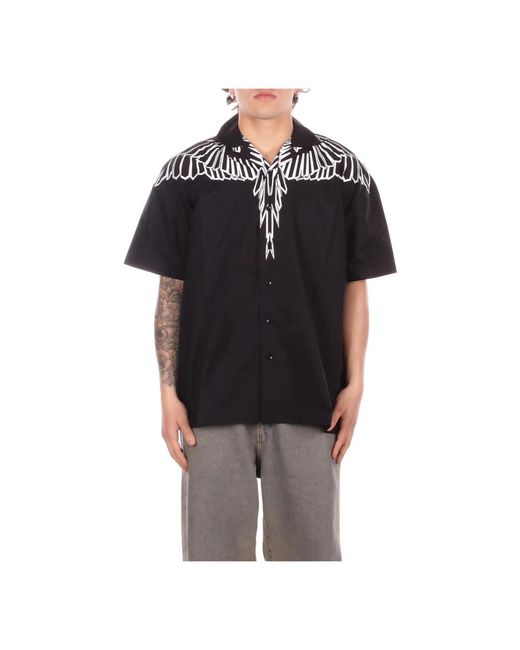 Marcelo Burlon Black Short Sleeve Shirts for men