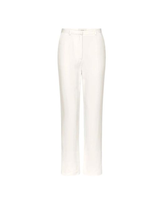 Loulou de Saison White Straight Trousers