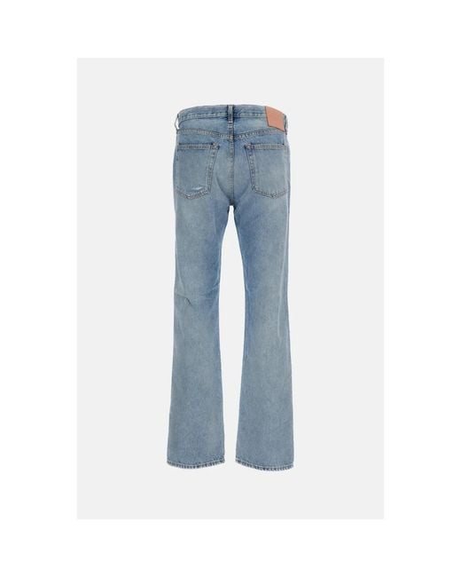 Acne Blue Straight Fit Jeans for men